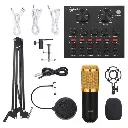 Condenser Microphone Kit With Pop Filter & Mic. Stand and Mixer